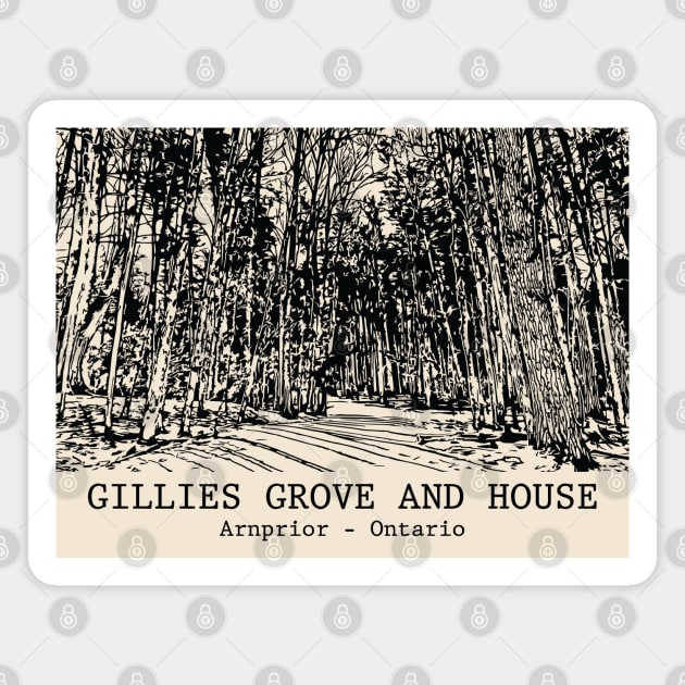 Gillies Grove and House - Ontario Magnet by Lakeric